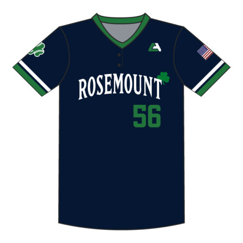 Rosemount Baseball - Full-Dye Two-Button Navy Jersey