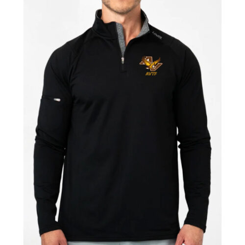 Apple Valley Track - Black Embroidered UNRL Elite 1/4-Zip