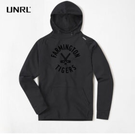 Farmington Hockey - Black 3D Embroidered UNRL Crossover Hoodie II