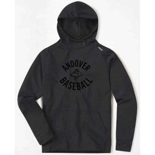 Andover Baseball - Black 3D Embroidered UNRL Crossover Hoodie II