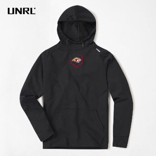 Lakeville South Baseball - Black Embroidered UNRL Crossover Hoodie II