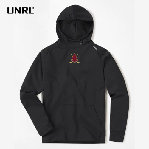 Lakeville Lumberjacks - Black Embroidered UNRL Crossover Hoodie II