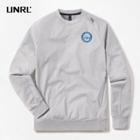 St. Michael Basketball - Heather Gray Embroidered UNRL Crossover Crewneck