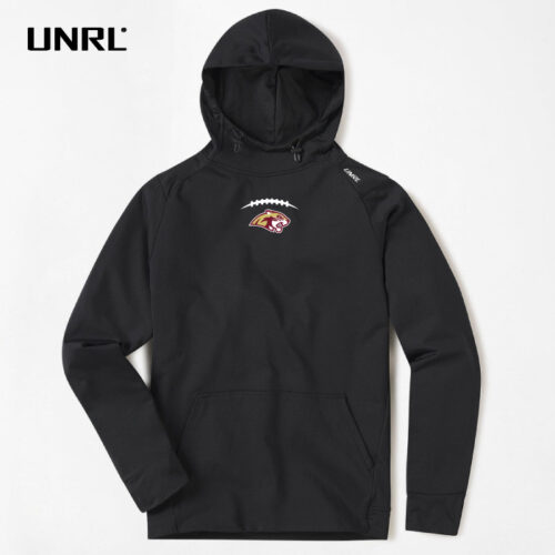 Lakeville South Football - Black Embroidered UNRL Crossover Hoodie II