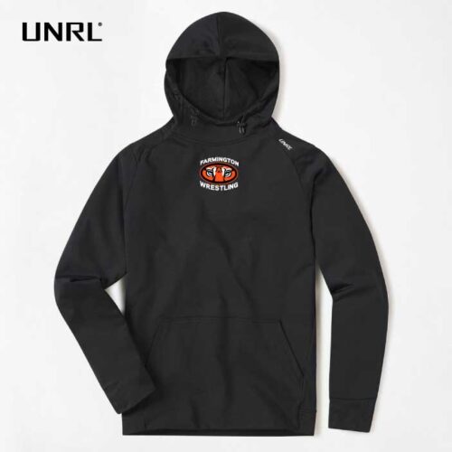 Farmington Wrestling - Black Embroidered UNRL Crossover Hoodie II