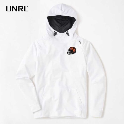 Farmington Football - Embroidered Helmet UNRL Crossover Hoodie II - Image 2