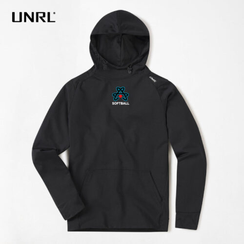 Catalyst Softball - Black Embroidered UNRL Crossover Hoodie II