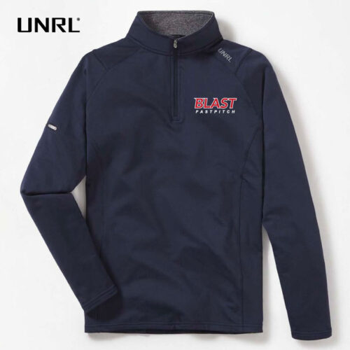 Bloomington Blast Fastpitch - Navy Embroidered UNRL Elite 1/4-Zip