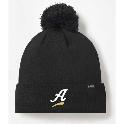 Andover Baseball - Black Embroidered UNRL Elite Winter Hat