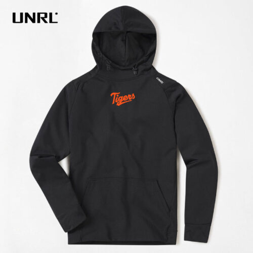 Farmington Baseball - Black Embroidered UNRL Crossover Hoodie II