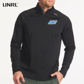MN ICE - Black Embroidered UNRL Elite 1/4-Zip