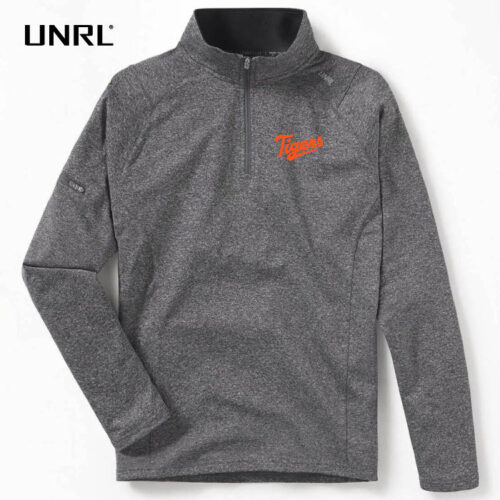 Farmington Baseball - Heather Grey Embroidered UNRL Elite 1/4-Zip