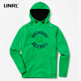 Rosemount Baseball - Team Green 3D Embroidered UNRL Crossover Hoodie II