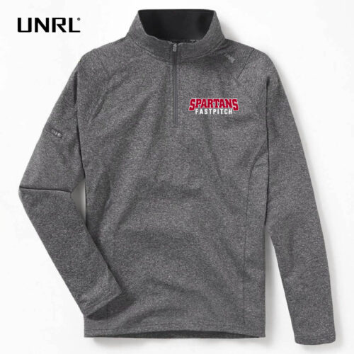 Inver Grove Fastpitch - Heather Gray Embroidered UNRL Elite 1/4-Zip