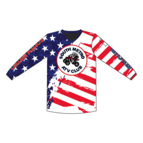 South Metro ATV - Full-Dye Long Sleeve USA V-Neck Jersey