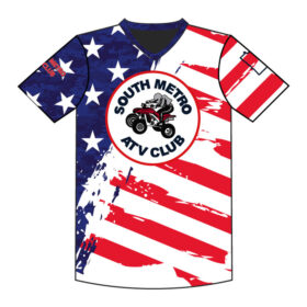 South Metro ATV – Full-Dye Short Sleeve USA V-Neck Jersey