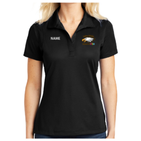Valley Middle School of STEM - Black Embroidered Women's Polo (LST650)