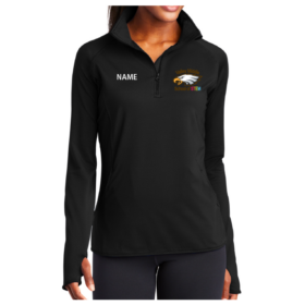 Valley Middle School of STEM - Black Ladies Embroidered Stretch 1/4 Zip Pullover (LST850)