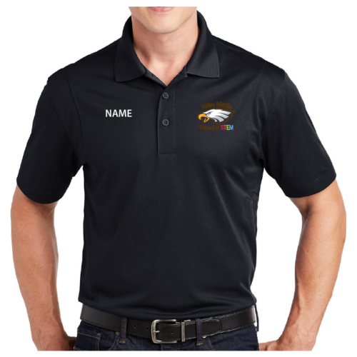 Valley Middle School of STEM - Black Embroidered Men's Polo (ST650)