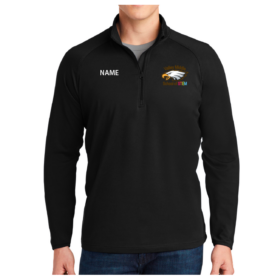 Valley Middle School of Stem - Black Embroidered 1/4 Zip Pullover (ST850)