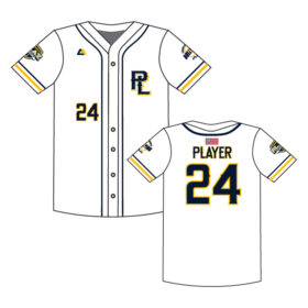 Prior Lake Baseball - Full-Dye White Full Button Player Jersey