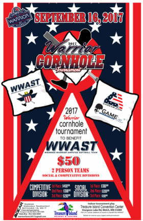 -CA Warrior Tourney - Cornhole Tourney Team Sign-up Sheet-