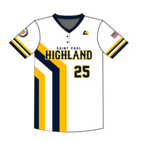 Highland Baseball - Full-Dye White Jersey