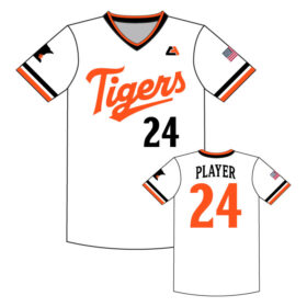 Farmington Baseball - Full-Dye White V-Neck Player Jersey