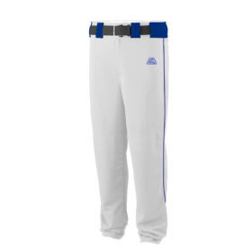 CA Stock Pants – White with Royal Piping and Belts Loops