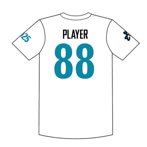 Catalyst Softball - Full-Dye Two-Button White Jersey - Image 2