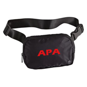 rhs girls hockey black embroidered explorer belt bag/fanny pack (copy)