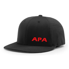 archery performance academy black embroidered flexfit baseball cap (pts30)