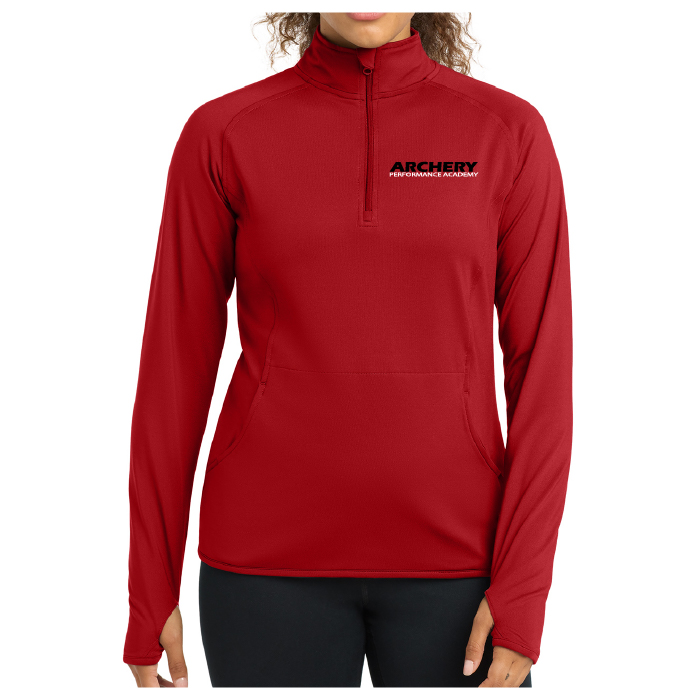 archery performance academy black printed performance tee (st350)