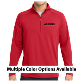 archery performance academy black printed performance tee (st350)