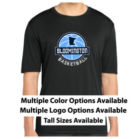 bloomington basketball coaches printed performance tee (st350)