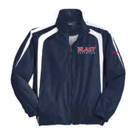 bloomington blast fastpitch navy short sleeve printed tee (bc3001)