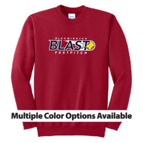 bloomington blast fastpitch navy short sleeve printed tee (bc3001)