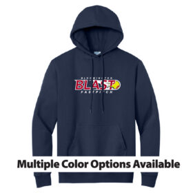 bloomington blast fastpitch navy short sleeve printed tee (bc3001)