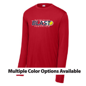 bloomington blast fastpitch navy short sleeve printed tee (bc3001)