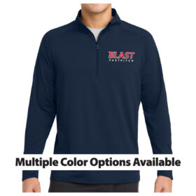 bloomington blast fastpitch navy short sleeve printed tee (bc3001)