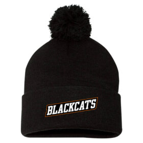 blackcats hockey embroidered unrl elite winter hat