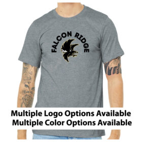 falcon ridge middle school printed short sleeve tee (bc3001)