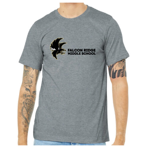 falcon ridge middle school printed short sleeve tee (bc3001)