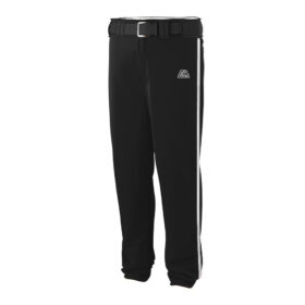 CA Stock Pants – Black with White Piping
