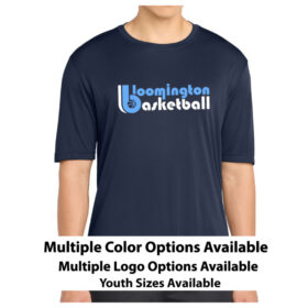 bloomington basketball printed performance tee (st350)