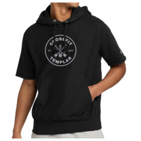 crossfit templar black embroidered pom stocking cap (sp15)