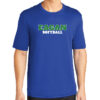 Eagan Fastpitch - Printed Performance Tee Blue (ST350) - Image 2