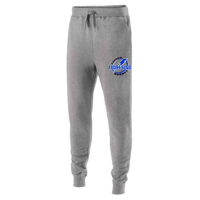 eastview hockey association charcoal heather embroidered jogger (229548)