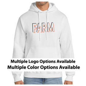farmington baseball printed 'farm' pullover hoodie (pc90h)