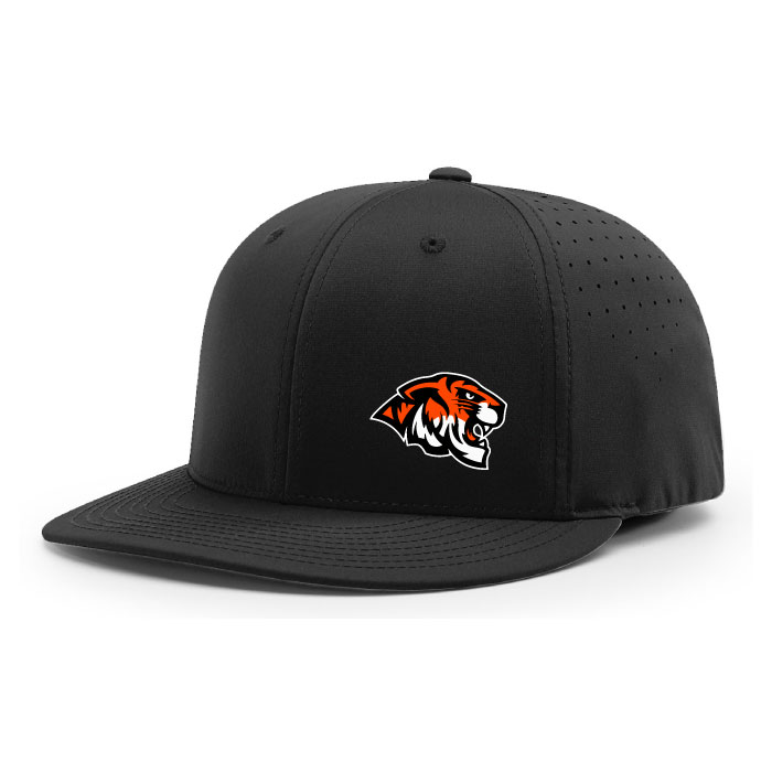 burnsville fastpitch black embroidered flexfit hat (pts30)